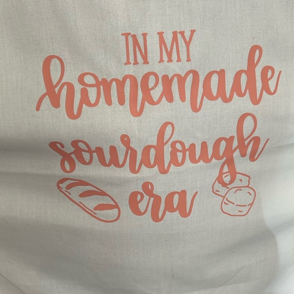 White Apron with pink- Print - Homemade Sourdough Era- sourdough rocks - Picture 3 of 5